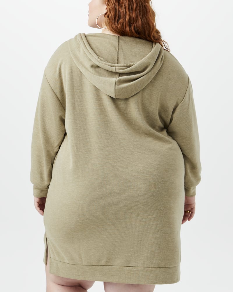Plus size hoodie dress top